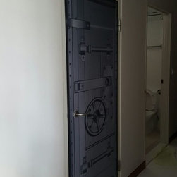 "Dark Grey Vault Door" Bomb Shelter Door Art - Home Accessories & Decor