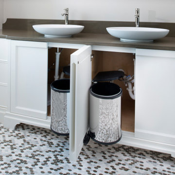 Undersink Pivot Out Vanity Waste Container