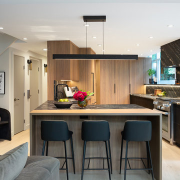 Modern Walnut Kitchen