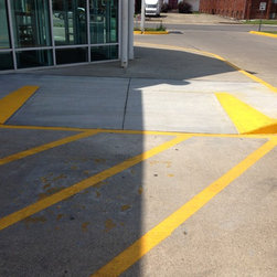 Concrete handicap ramp at CVS - Products