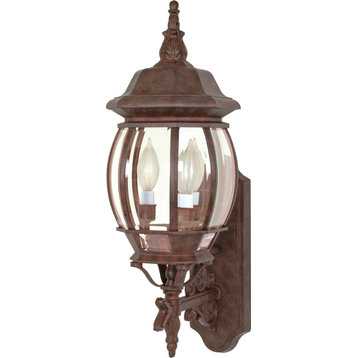 Nuvo Central Park 3-Light 22" Wall Lantern W/ Clear Glass In Old Bronze Finish