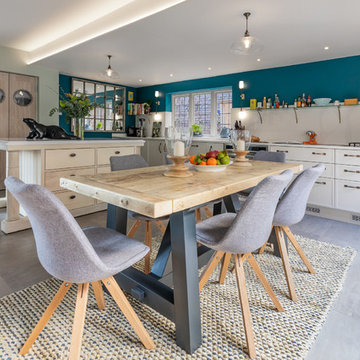 MeThD Kitchen with bespoke movable island, Marlow