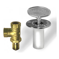 Chrome Angled Gas Valve Kit - Heating And Cooling