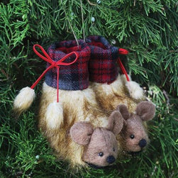 Macgregor Mice Flannel Slipper Ornaments - Christmas Ornaments