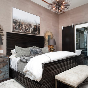 Titanium Lofts Residence Master Bedroom & Bathroom.