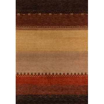 Desert Gabbeh Hand-Tufted Rug, Multi, 3'9"x5'9"