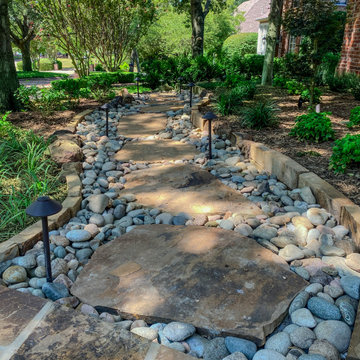 Elegant Flagstone Entry & Natural Stone Path Transformation | Allen, TX