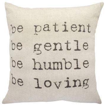 "Be Patient" Throw Pillow