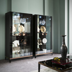 Mont Noir 2-Door Curio / China Cabinet by ALF - China Cabinets And Hutches