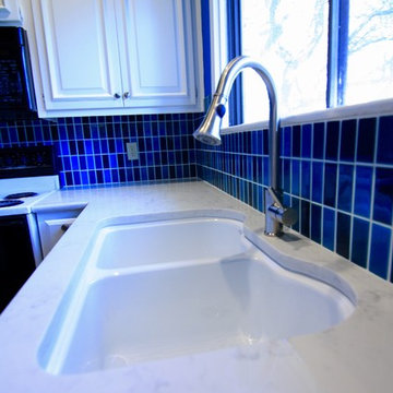 Bright Blue - Kitchen Remodel!