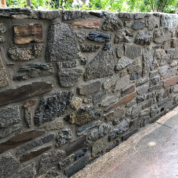 Rebuild and Restoration of Field Stone Driveway Walls in Spring Valley, DC