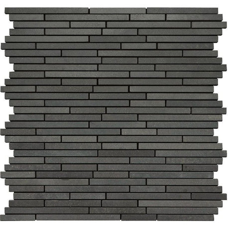 Basalt Honed Bamboo Sticks Mosaic