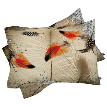 Deny Designs Iveta Abolina Feather Dance Pillow Shams, King