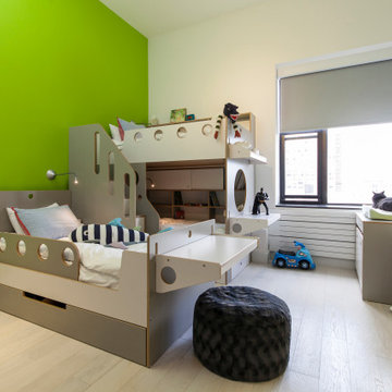 Three Brothers Share a Room: A Bunk and a Twin Bed
