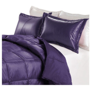 PUFF Packable Down Indoor/Outdoor Water Resistant Comforter, Purple, Full/Queen