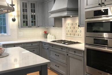 Inspiration for a transitional kitchen remodel in Detroit