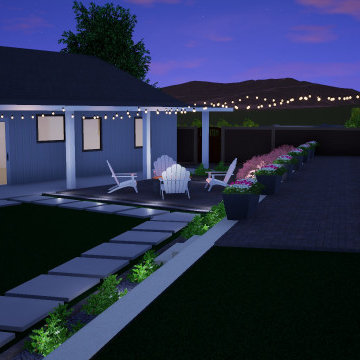 Serene and simple Backyard