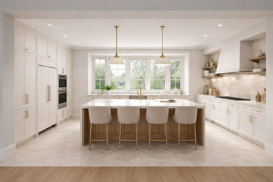 Example of a kitchen design in Atlanta