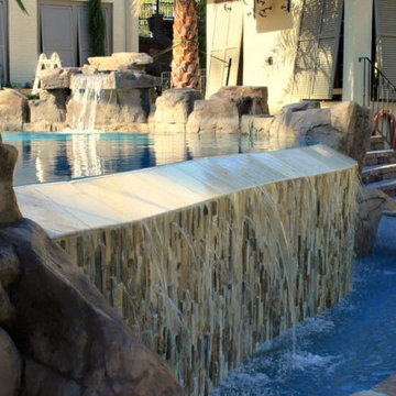 Custom Swimming Pool and Spa Water Features