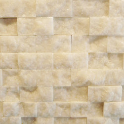 Splitface Collection: Alpine White Marble - Tile