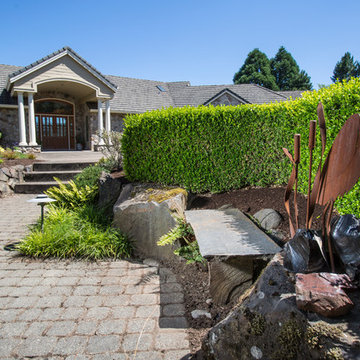 Pavers and boulder walls