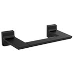 Delta - Delta Pivotal 8" Mini Towel Bar, Matte Black, 79908-BL - The confident slant of the Pivotal Bath Collection makes it a striking addition to a bathroom�s contemporary geometry for a look that makes a statement. Complete the look of your bath with this Pivotal 8" Mini Towel Bar. Delta makes installation a breeze for the weekend DIYer by including all mounting hardware and easy-to-understand installation instructions.  Matte Black makes a statement in your space, cultivating a sophisticated air and coordinating flawlessly with most other fixtures and accents. With bright tones, Matte Black is undeniably modern with a strong contrast, but it can complement traditional or transitional spaces just as well when paired against warm neutrals for a rustic feel akin to cast iron.You can install with confidence, knowing that Delta backs its bath hardware with a Lifetime Limited Warranty.