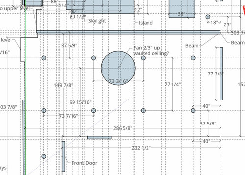 Where To Place Fan On Vaulted Ceiling