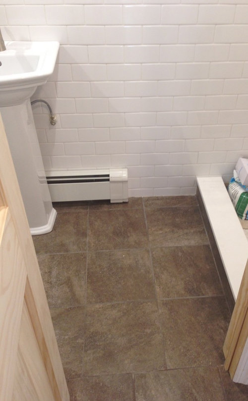 Help with paint color for white tile bathroom