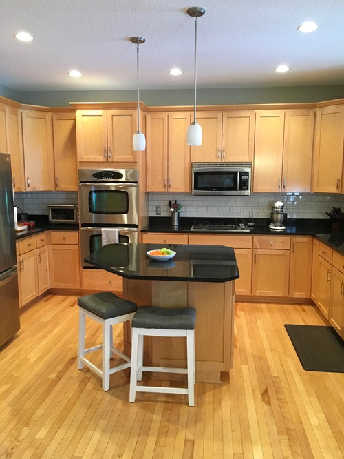 Hardwood color options with maple trim