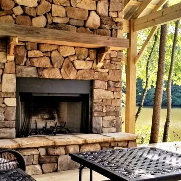 Outdoor Pavilion with Fireplace