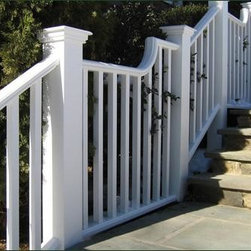 Cellular PVC Pendleton Stairway Railing - Outdoor Grills
