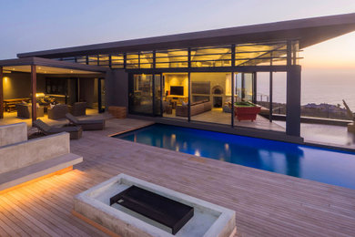 Inspiration for a contemporary house exterior in Other.