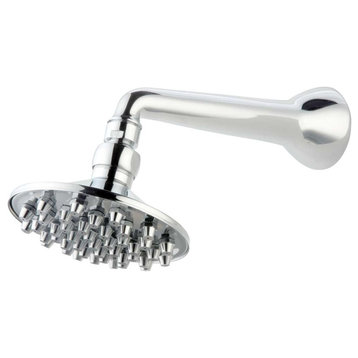 Wall Mount Shower Head Chrome Brass 6" Nozzle |
