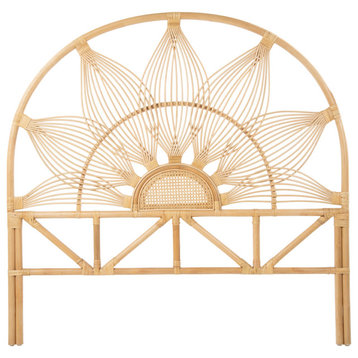 Sunflower Rattan Headboard, Natural, Queen