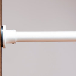 White Tension Rod - Curtain Rods