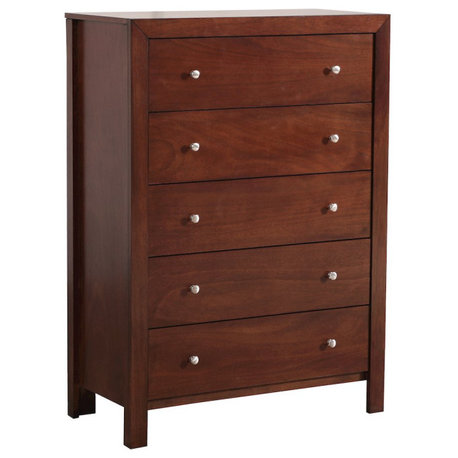 Glory Furniture Burlington Chest in Cherry Color