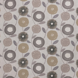 Freyja Flint Roman blind and curtain fabric - Roman Shades