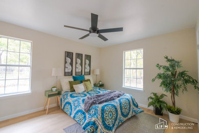 Example of a bedroom design in Austin