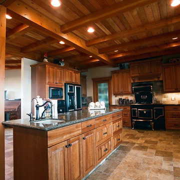 Timber Kitchen Old fashion Appliances