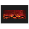 Zero Clearance Series Built-In Electric Fireplace, 33"
