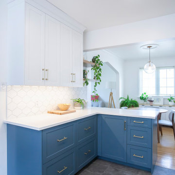 Fresh Blue Kitchen Design