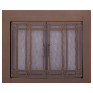 Pleasant Hearth Aerin Collection Fireplace Glass Door, Small
