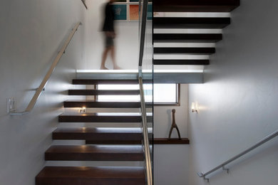 Trendy open staircase photo in Denver