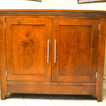 Automated TV Lift Cabinet in Solid Cherry (The Richmond)