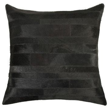 Torino Madrid Pillow, Black, 18"x18"