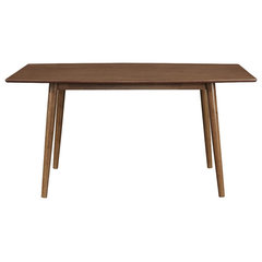 Modrest Utah - Modern Walnut Rectangular Dining Table