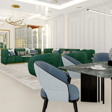 Contemporary Living Room Renovation in Canary Wharf
