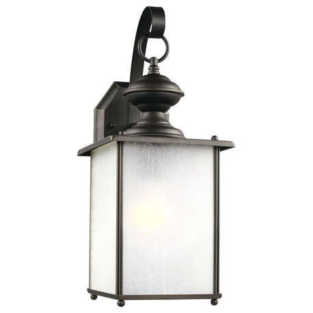 Jamestowne 1-Light Outdoor Wall Lantern, Antique Bronze