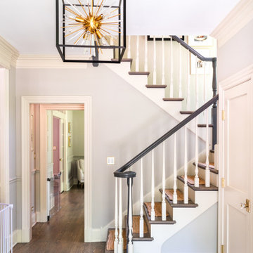 Statement Staircase & Foyer – Lake Bluff Dream Home