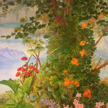 Tropical mural, detail